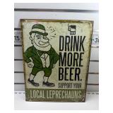 Drink more beer sign