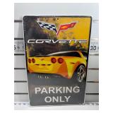 Corvette parking sign