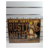 Rusty nuts shop sign