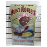 Aunt aggies pancake flour sign