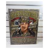 Generations of service sign