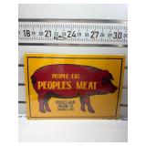People eat peopleï¿½s meat sign