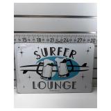 Surfer lounge sign