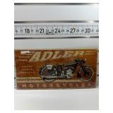 Adler motorcycle sign