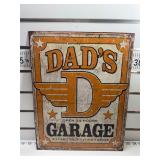 Dads garage sign