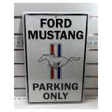 Ford mustang parking sign