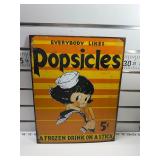 Everybody likes popsicles sign