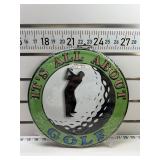 Itï¿½s all about golf round sign