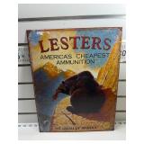 Lesterï¿½s ammunition sign