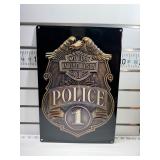 Harley Davidson police sign