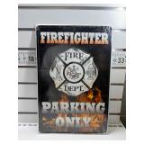 Firefighting parking only sign