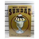 Hot fudge Sunday sign