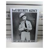 Security agent sign