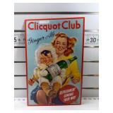 Clicquot club ginger ale sign