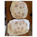 Porcelain serving platters