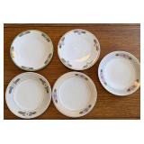 Floral pattern round plates