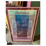 Framed abstract wall art