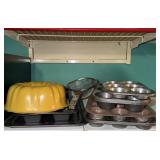 Sifter, cupcake and cake pans