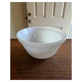 White milk glass bowl