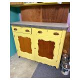 Rolling wood dresser