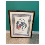 botanical print titled 'Les Peches Irresistantes