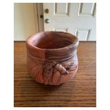 Clay pottery bowl