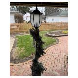 Holiday decoration light pole