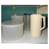 Pitchers and containers