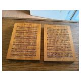 Wooden music plaques