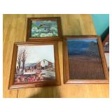 Framed art lot