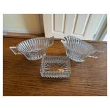 Heisey glass 3 piece set