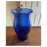 Anchor hocking cobalt blue vase
