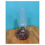 Vintage glass oil lamp