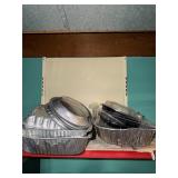 Containers and aluminum roasting pans