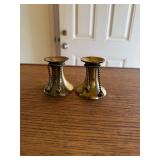 Brass candlestick holders