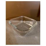 Square glass casserole dish
