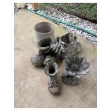 Outdoor concrete decor