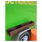 Large 3 foot metal planter box rustic