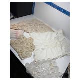 Vintage group of lace and linen