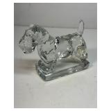 Heisey glass Scottie Dog paperweight figurine
