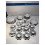 45 piece Crescent fine China dinner set