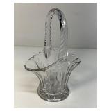 Clear glass basket