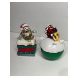 M&M Christmas candy containers