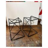 Pair of Wire 2 tier easel