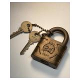 Yale B&O Baltimore & Ohio railroad padlock