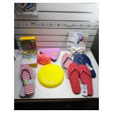 Kitty pools, summer, flip flops