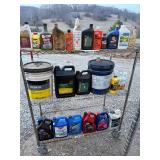 Contents of rolling shelf