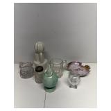 Trinket glasses and small decoratives
