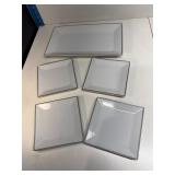 Group of modern plates