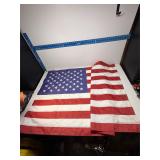 Vintage tattered 3x5 flag